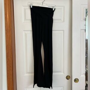 Aerie Crossover Flare Leggings Black